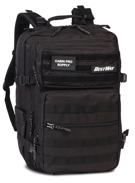 Ideale reisgenoot welke ook als handbagage kan worden gebruikt.

Eigenschappen:
Inhoud 35 liter
15 inch laptop
fles houder
verstelaar borstband

Afmetingen:
Hoogte 49cm x breed 34cm c diep 15cm
